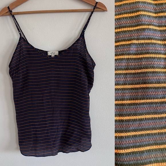 Aritzia Wilfred striped silk camisole tank top small - Picture 1 of 6